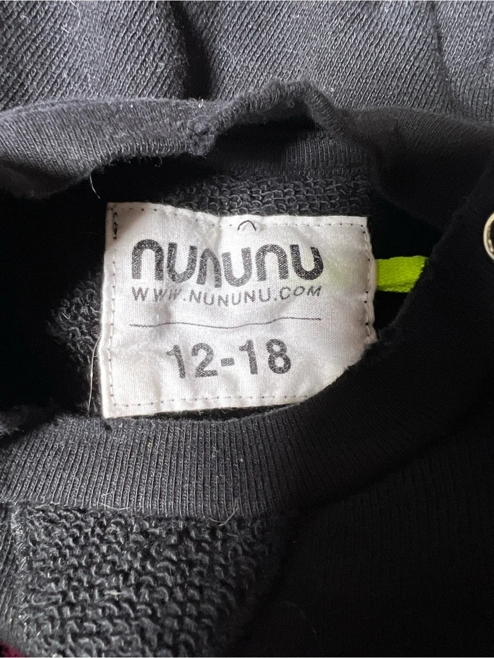 Nununu 12-18 Months Black Cool Cats Sweatshirt and Pants Set